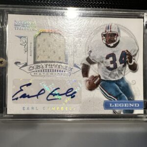 Earl Campbell Nation Treasure Century Materials Patch Auto /25